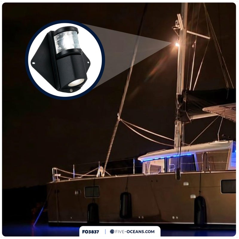 Five Oceans Combination Masthead and Deck Light, LED Masthead Deck Spreader Light, 12V, Vertical Mount for Sailboat - FO3837 - Image 3